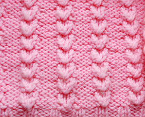 Part of knitted wool