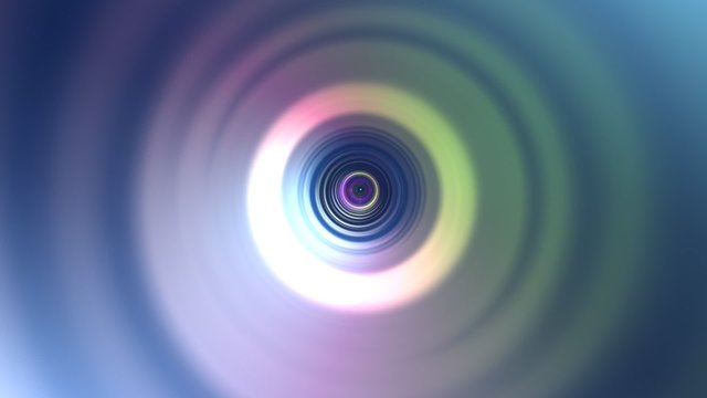 Abstract rainbow circle tunnel background