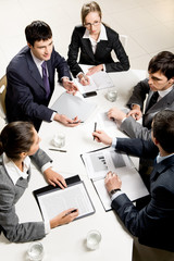 Fototapeta premium Business briefing