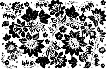 pattern with two large flowers
