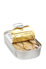 Open can of sardines