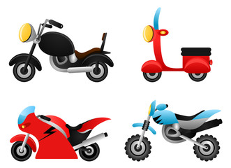 motorcycle illustrations vector