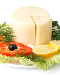 Cheese with vegetables