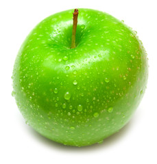 wet green apple