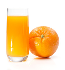 Orange juice and fruit