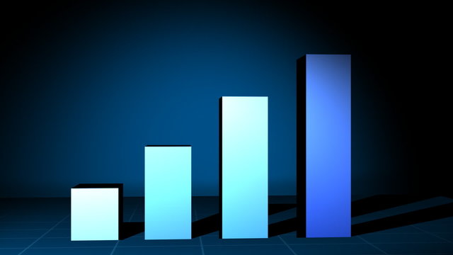 Blue Bar Graph