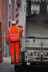 Müllwerker bei der Arbeit