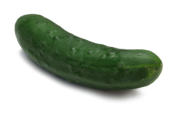 Cucumber with clipping path