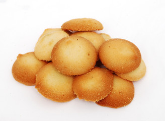 Cookies on a white background