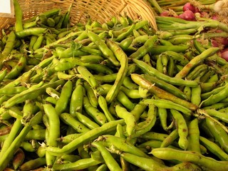 Green Beans at the Market