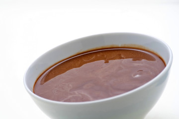 fresh natural chocolate with milk