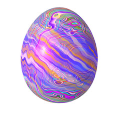 Easter egg with spychedelic decoration.