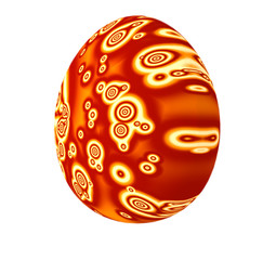 Easter egg with spychedelic decoration.