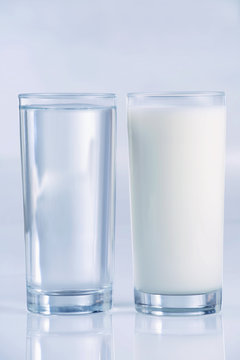 Glass Of Water And Milk