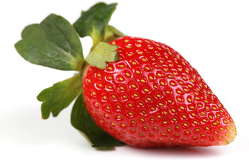 One red strawberry