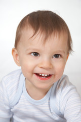 portrait of the smiling baby