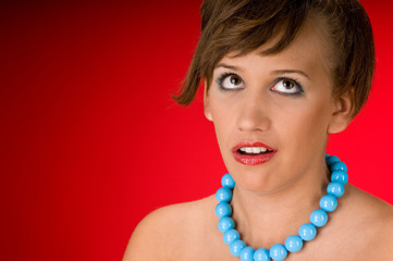 Portrait of young model
