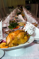 Catering - close-up of the festive table