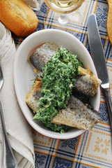 Filetti di trota con spinaci - Secondi di pesce