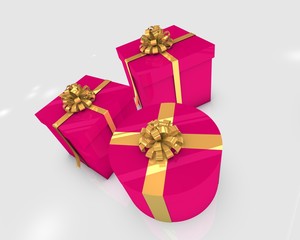 Presents box in 3D