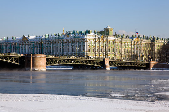 hermitage in winter