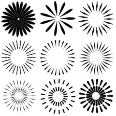 different illustration ornamental rosette