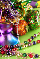 Festive Mardi Gras scene