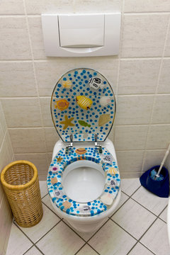Toilette mit WC Sitz