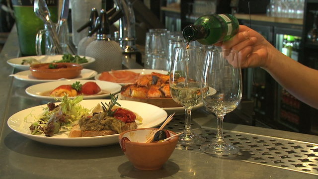 Tapas bar - serving sherry/wine, HD
