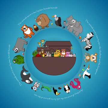 Noahs Ark Rhyme Poster