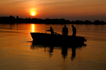 fishermens in boat