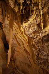 stalagmites in grotte