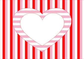 white heart, different stripes