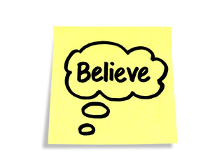 Stickies/ Post-it Notes: Believe