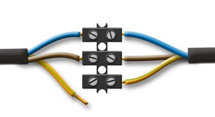 Kabel mit Lüsterklemme © Butch