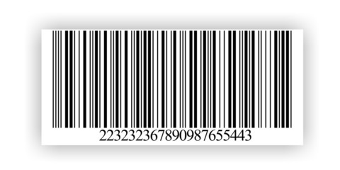 étiquette code barre vue de face pour la traçabilité