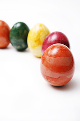 Fototapeta na wymiar Wielkanoc, jaja wielkanocne w wierszu