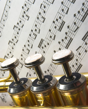 trumpet and notes