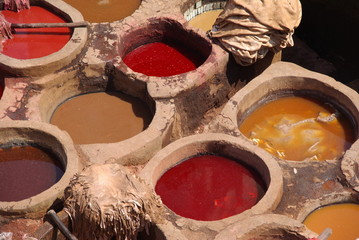 Les tanneries de Fez