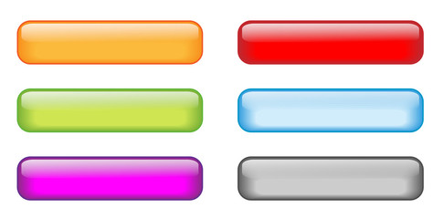 Gel Rectangular Buttons (various colours)