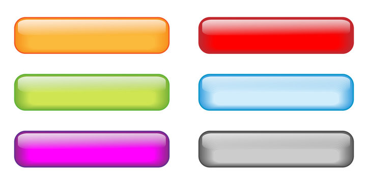 Gel Rectangular Buttons (various colours)