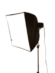 Studio flash with softbox