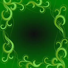 spring green abstract