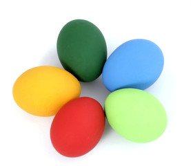 The Easter painted eggs