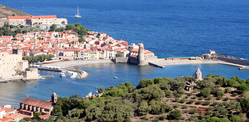 Panoramique de la baie à Collioure © jeanphilippe delisle