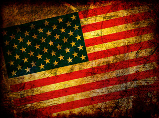 usa flag grunge design
