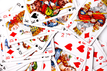 Various playing cards