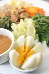 eastern cuisine named gado-gado frim indonesia