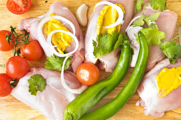 chicken with green pepper