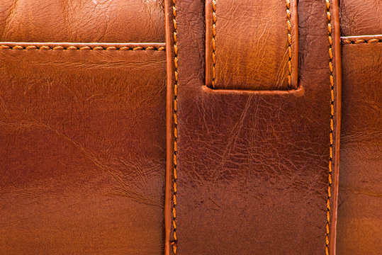 sewed leather
